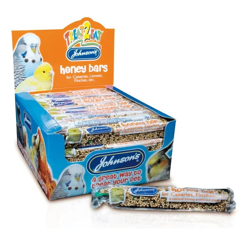 Johnsons Veterinary Jvp Treat2eat Canary Honey Bar (Pack Of 40) 35G