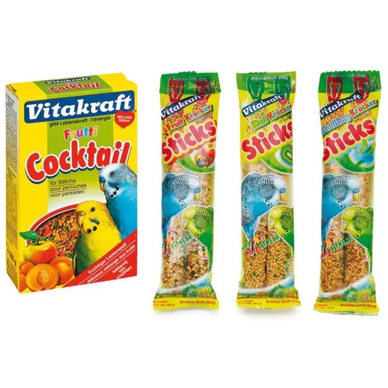 Vitakraft Budgie/Parakeet Bird Treats - Egg Sticks - Sticks Size 2