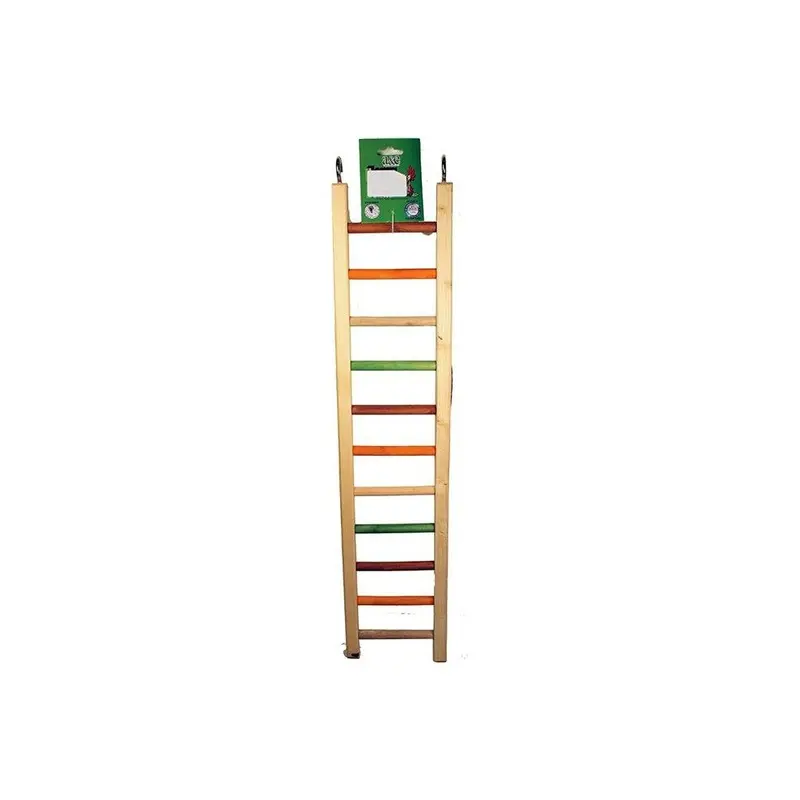 A&E Cage 001452 25 In. Happy Beaks Wooden Hanging Ladder, Multicolor 25In