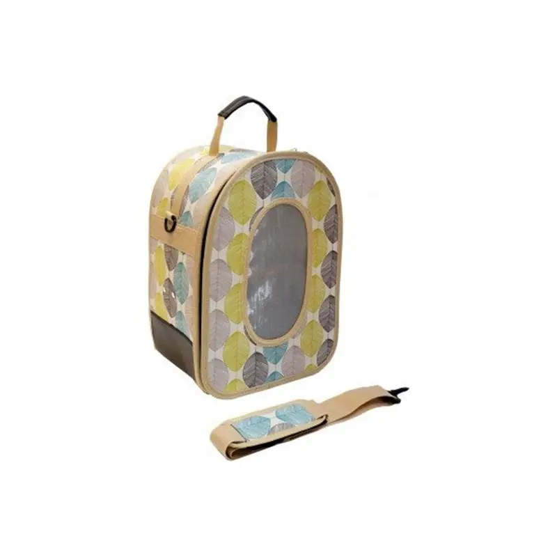 A & E Cage Hb1506s Soft Sided Travel Carrier For Birds, Tan Leaf - Small