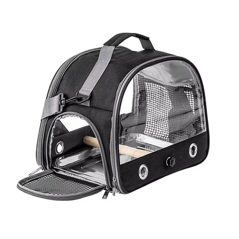 Merkloos Bird Carrier Backpack For Parrot, Portable Animal Travel Cage C Small
