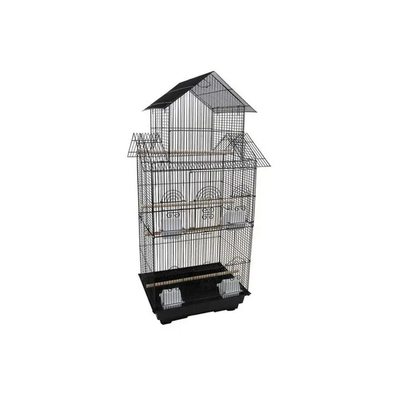 Yml Black 6844Blk Tall Pagoda Top Bird Cage In Small