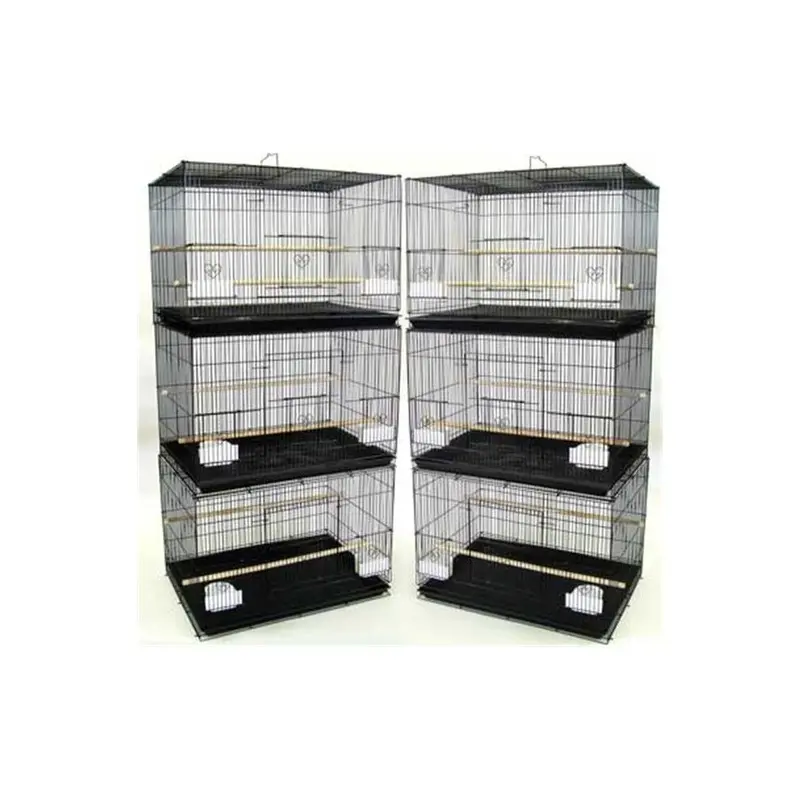 Yml Black 6X2424blk Lot Of Six Bird Breeding Cages In Small