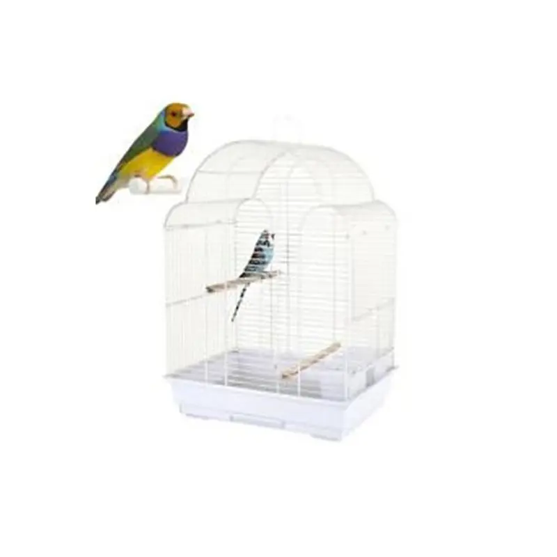 Yml White 5834-4814Wht 0.67 In. Bar Spacing Parrot Cage, - 18 X 14 In. Small