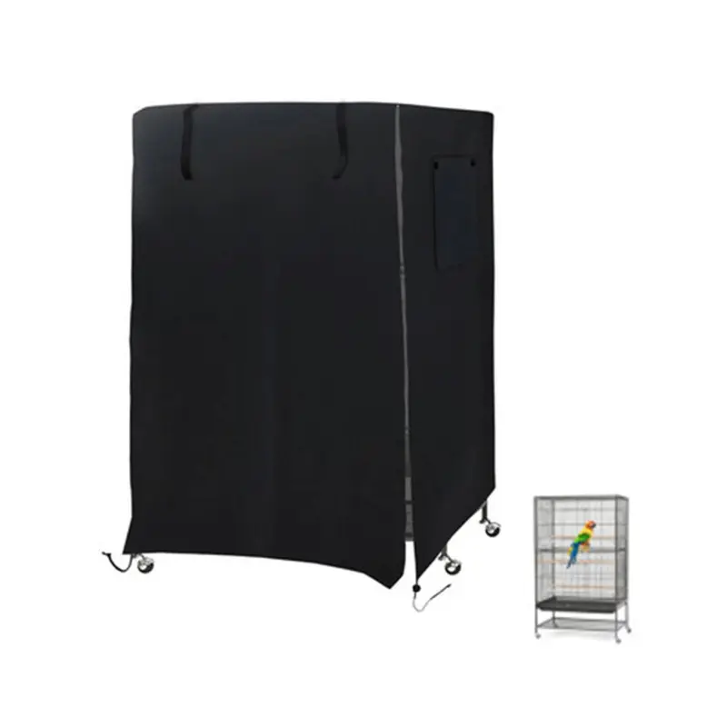 Zeuxo Black Waterproof Bird Cage, Washable 97*60*130Cm Bird Cage