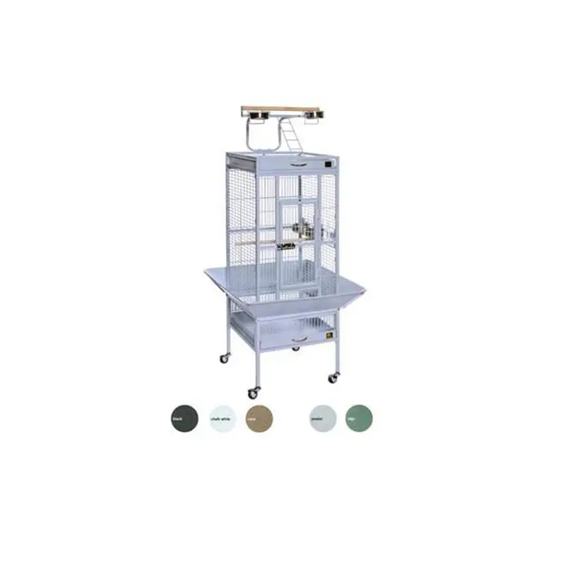 Bpf 18 In. X 18 In. X 57 In. Wrought Iron Select Cage - Pewter 18In