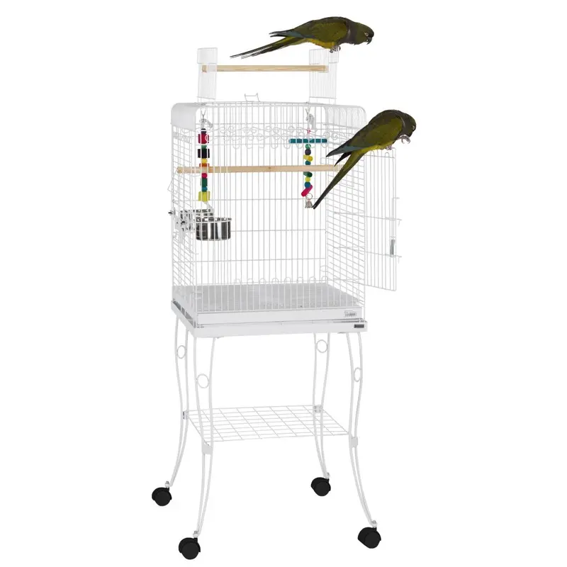 Liberta White Gama Bird Cage Parrot Small