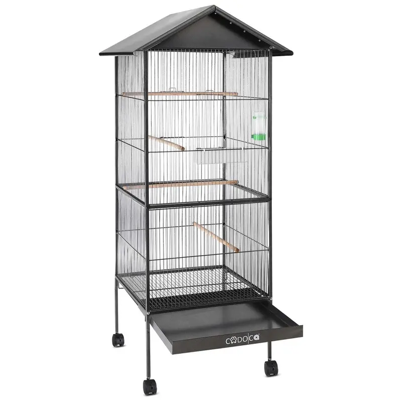 Cadoca Bird Cage Metal 54X54x146cm Small
