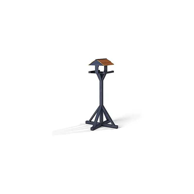 New The Hutch Company Noir Maypole Bird Table Flat-Pack Design