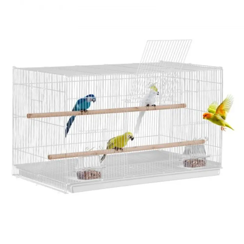 VEVOR Bird Flight Cage 18 in Small Metal Parakeet Cage for Cockatiels White