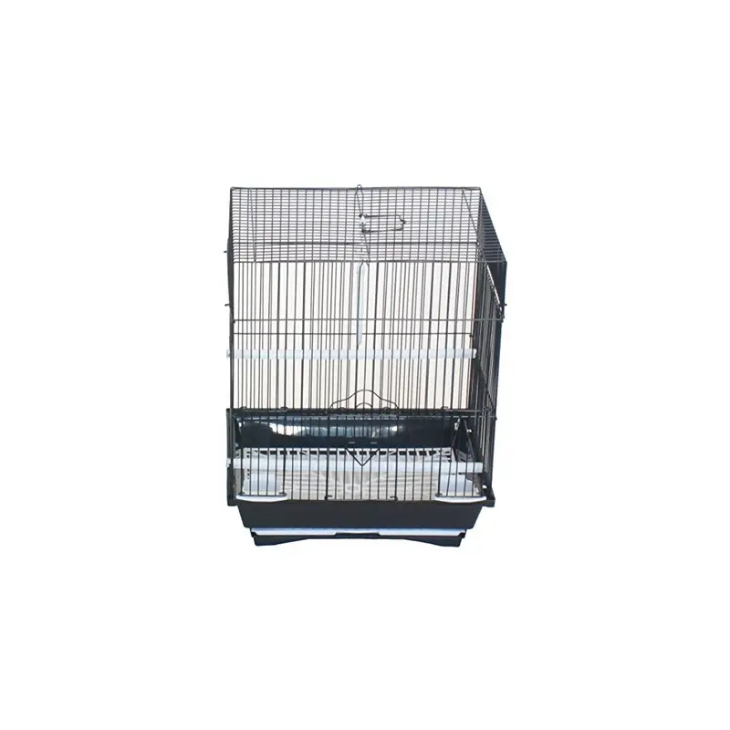 Yml A1324mblk Flat Top Parakeet Cage, 13.3 X 10.8 X 16.5 Medium