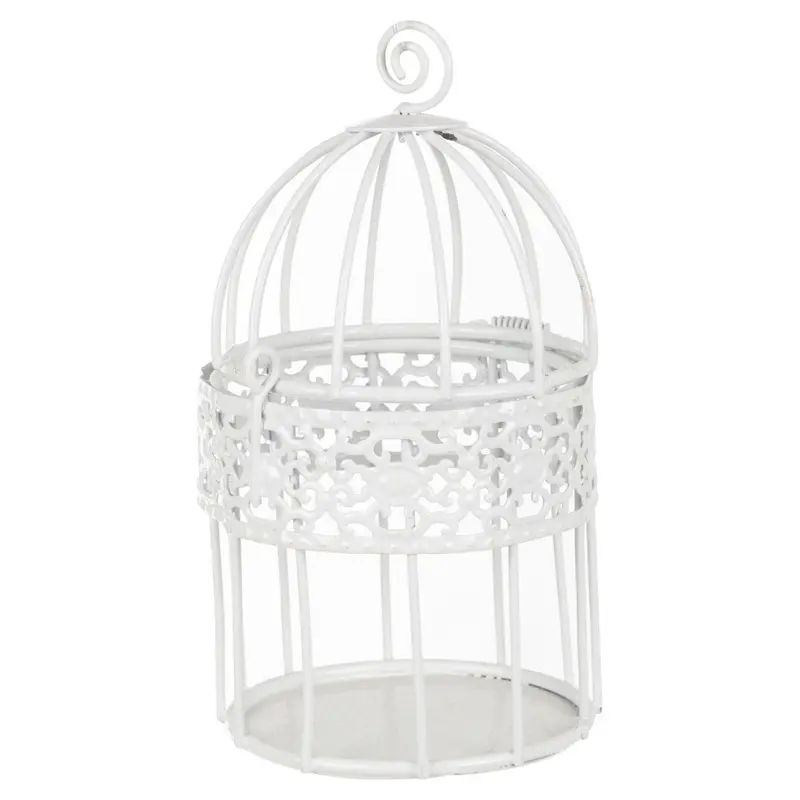 URBNLIVING White Wire Mesh Bird Cage