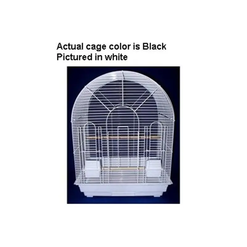Yml Black 1934Blk Round Top Bird Cage In Small