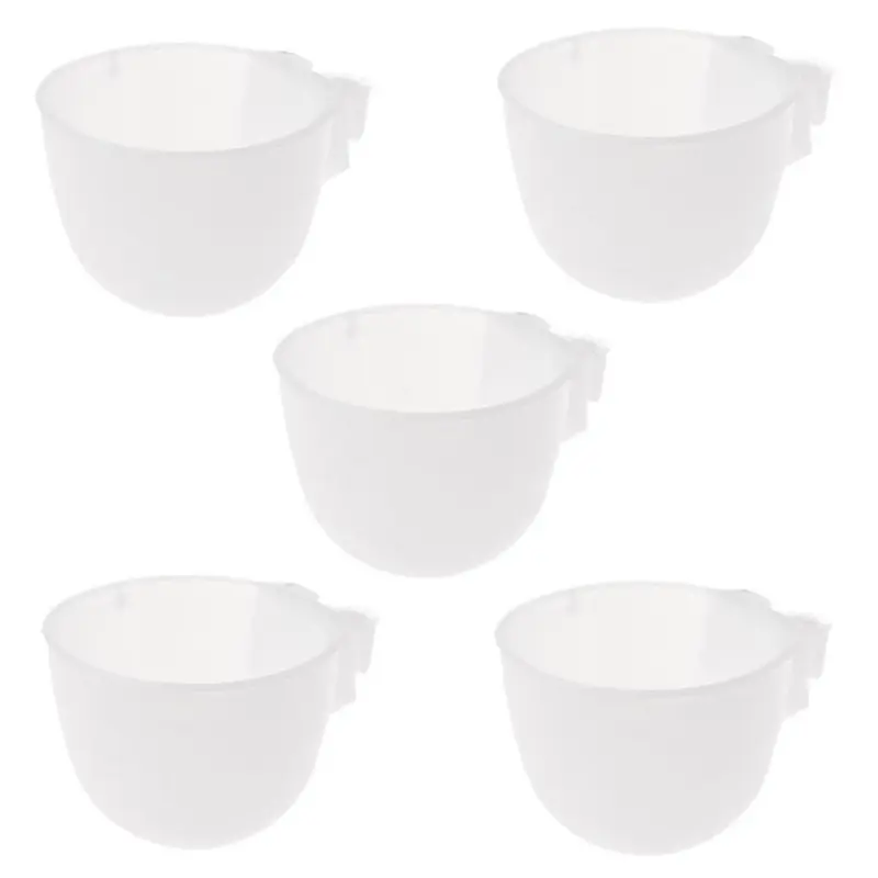 Bird Feeder Cup For Cage Hanging Plastic Water Food Trays For Pigeons Poultry