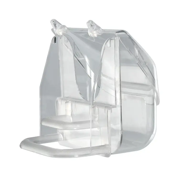 Ferplast 84522724 Pretty 4522 Acrylic Bird Feeding Bowl 9 x 9 x 9 cm Transparent