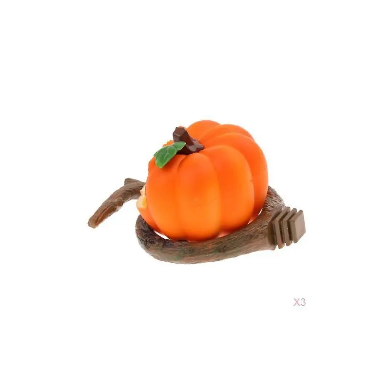 3x Pumpkin Shape Bird Feeder Food Water Feeding Drinker Parrot Dispenser