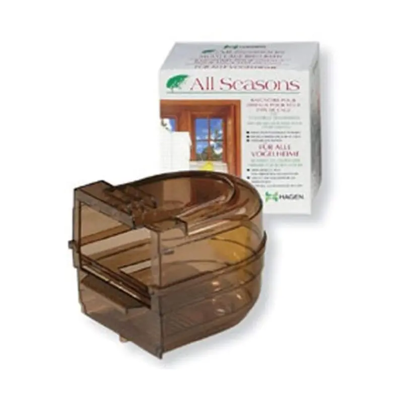 New Hagen Living World Plastic Clear Bird Bath Outside 81805