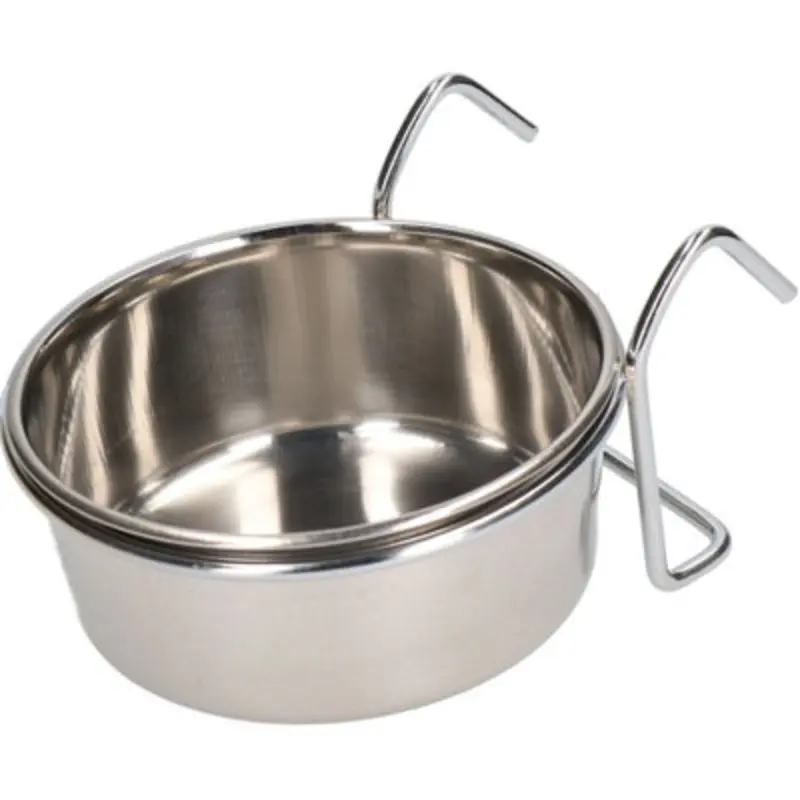 Ab Tools 250Ml Stainless Steel Small Animals, Dogs, Birds Coop Cup With Hook Holder