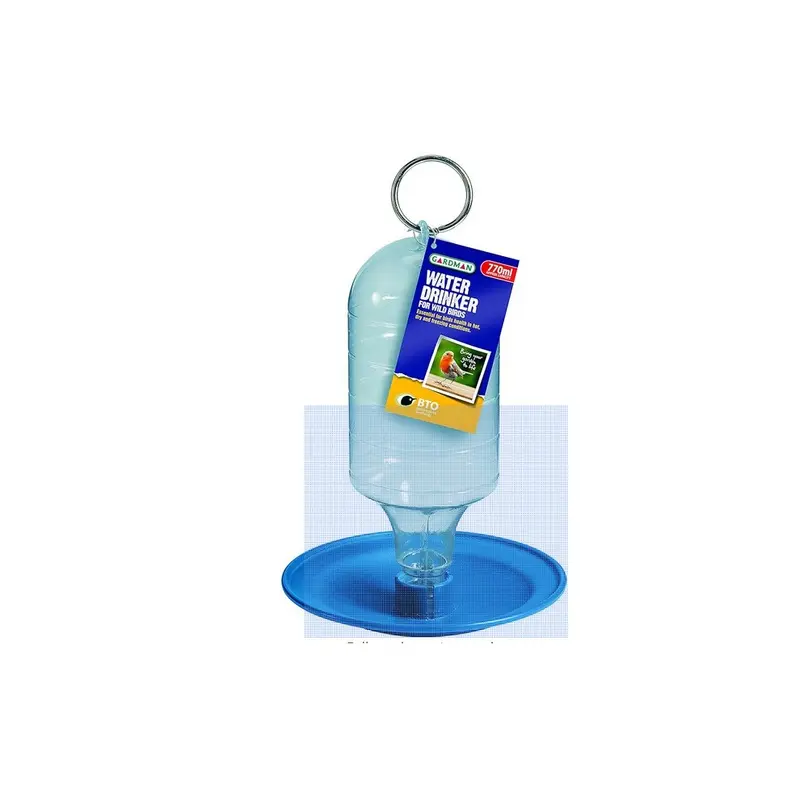 Aronz Wild Bird Water Drinker Hanging Easy To Fill Screw Base Garden Outdoor Gardman