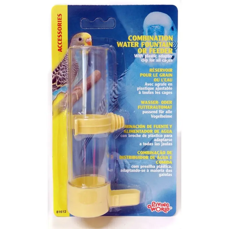Hagen Living World Plastic Water Fountain/Feeder 125Ml
