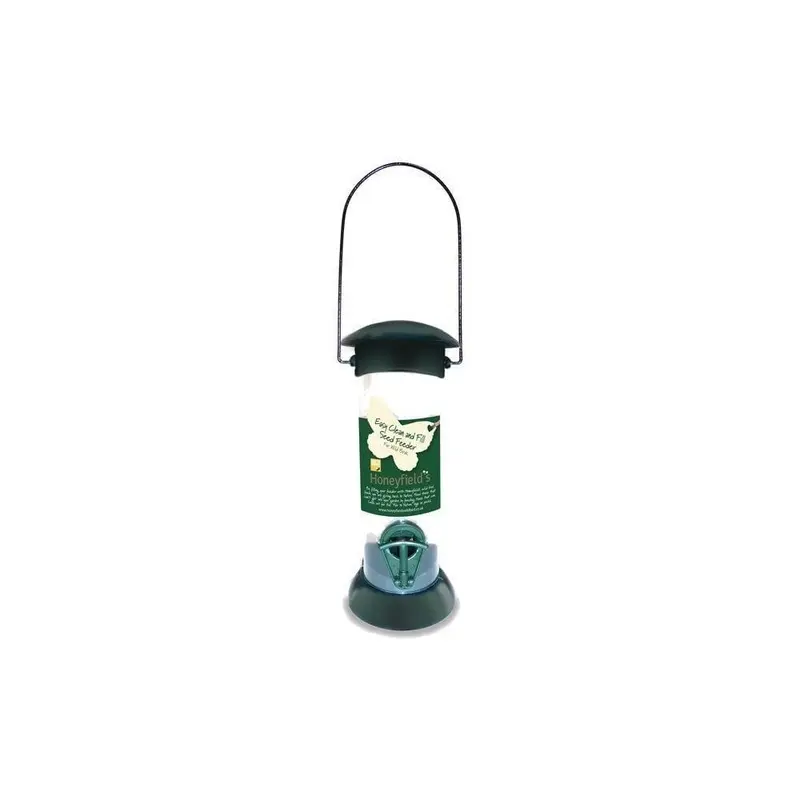 Seed Feeder Easy Fill And Clean Hanging Lightweight Compact Design Honeyfields