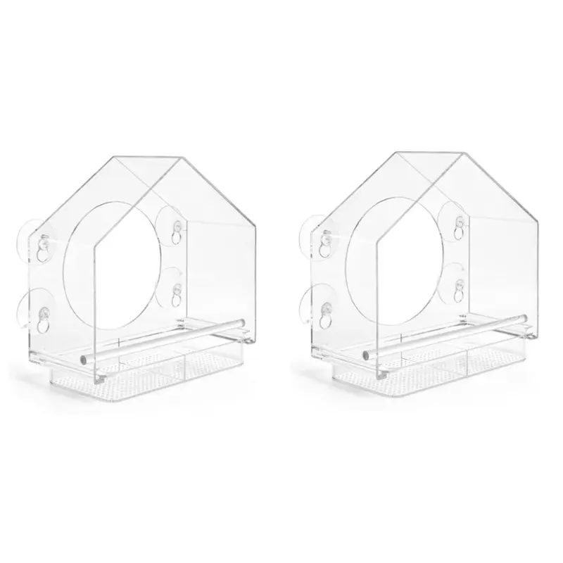 Spactz Wall Plastic Birdcage Transparent Pet Small