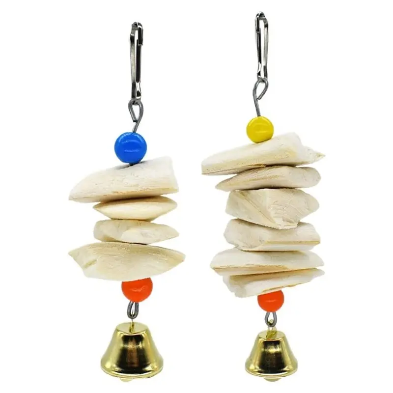 Yadong Light Parrot Chewing Bird Toys Bell Toys, 2-Pack Size 2