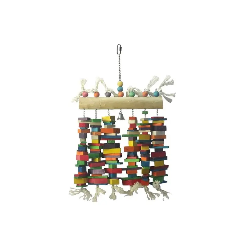Catlady X 31 In. Wood Block Cluster Bird Toy Size 16