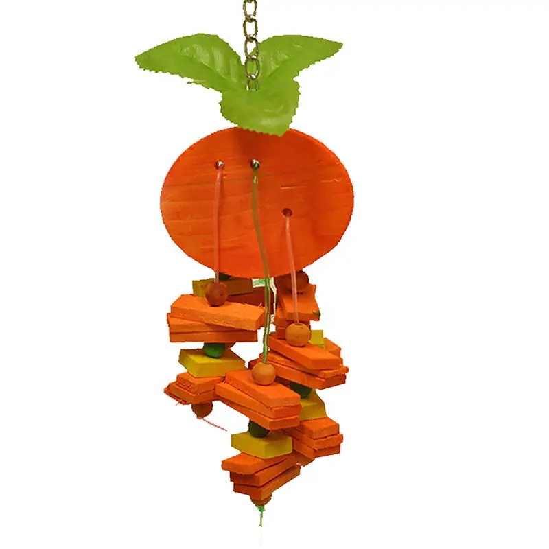 Happy Beaks Orange Bird Toy Small
