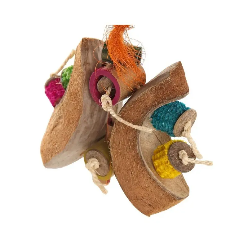 Coollapet Back-To-Back Play Bird Toy (14 X 2 X 10 Cm) Size 14