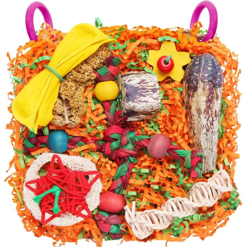 Sin Marca Bird Toys For & Parrots - Foraging & Shredding Cage Small
