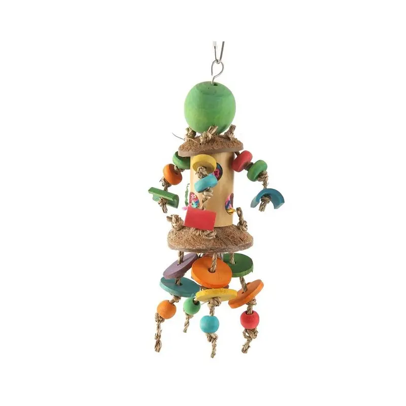 Coollapet Coconut Merry Go Round Bird Toy (6 X 2 X 24 Cm) Size 6