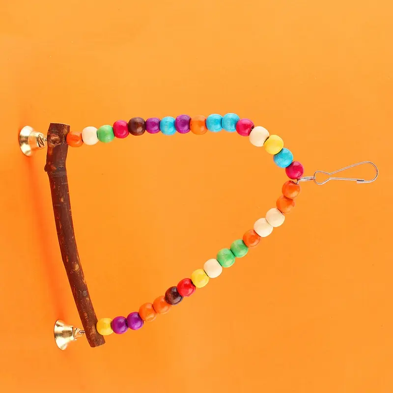 Pet Bird Parrot Parakeet Budgie Cockatiel Cage Hammock Swing Toys Hanging Toy