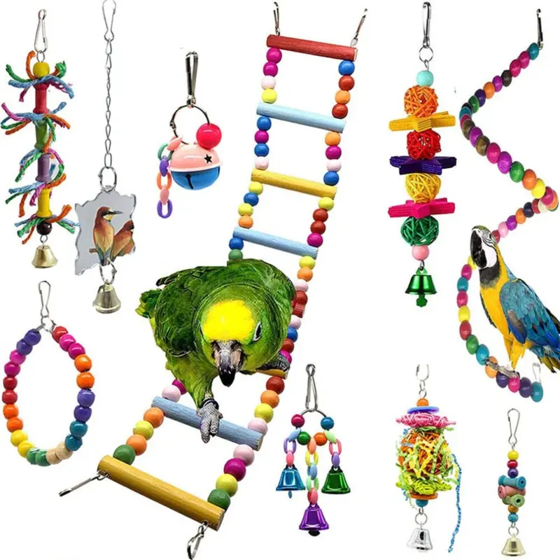 Zeuxo Parakeet Cockatiel Hammock|Parrot Hanging|Swing Bird Toy