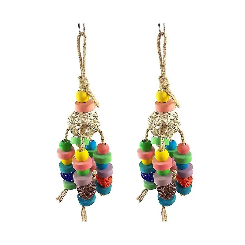 2Pcs Parrot Pendant Toys Size 2