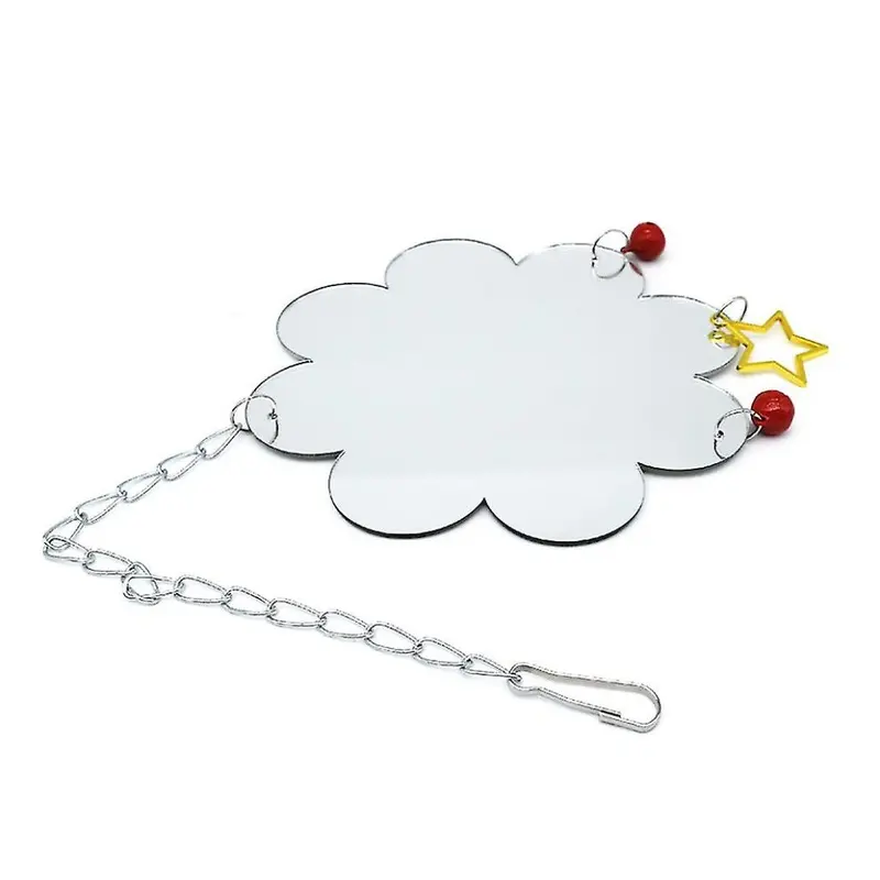 Chicken Mirror Toys Hanging Swing Pecking Toy For Hens Chicks Birds Parrots Size 2