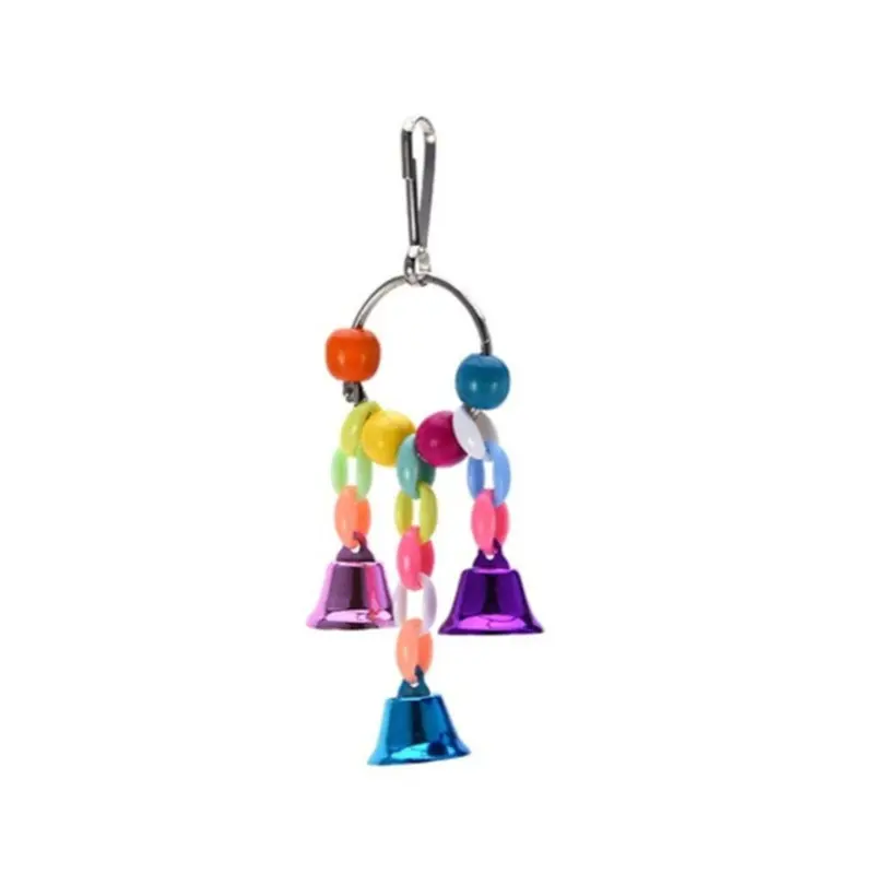 5 Pcs Pet Bird Bell String Suspension Bridge Chain Parrot Toys Size 5