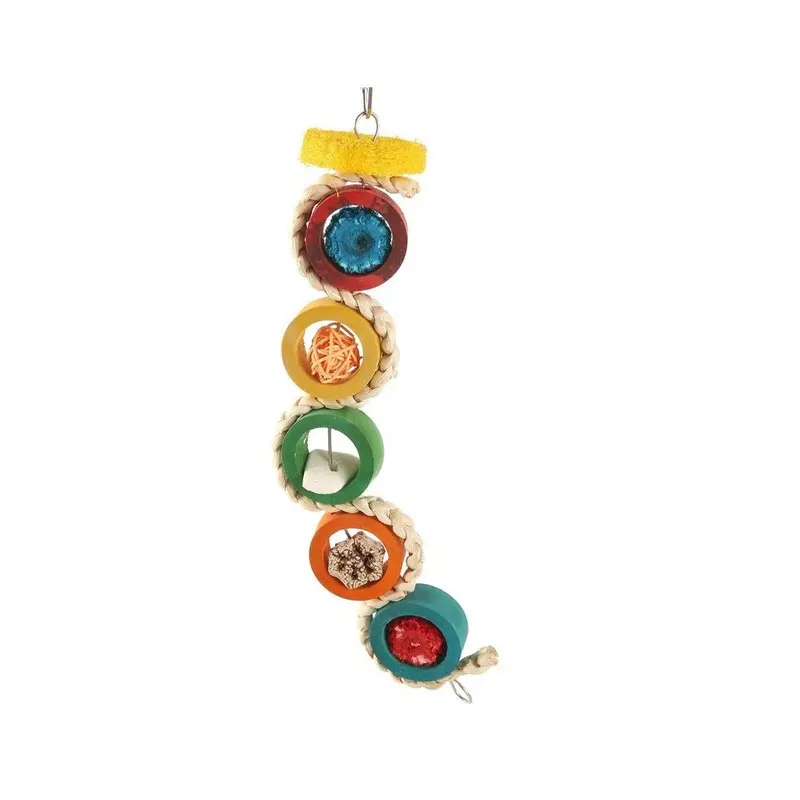 Coollapet Rainbow Sushi Bird Toy (11 X 3 X 8 Cm) Size 11
