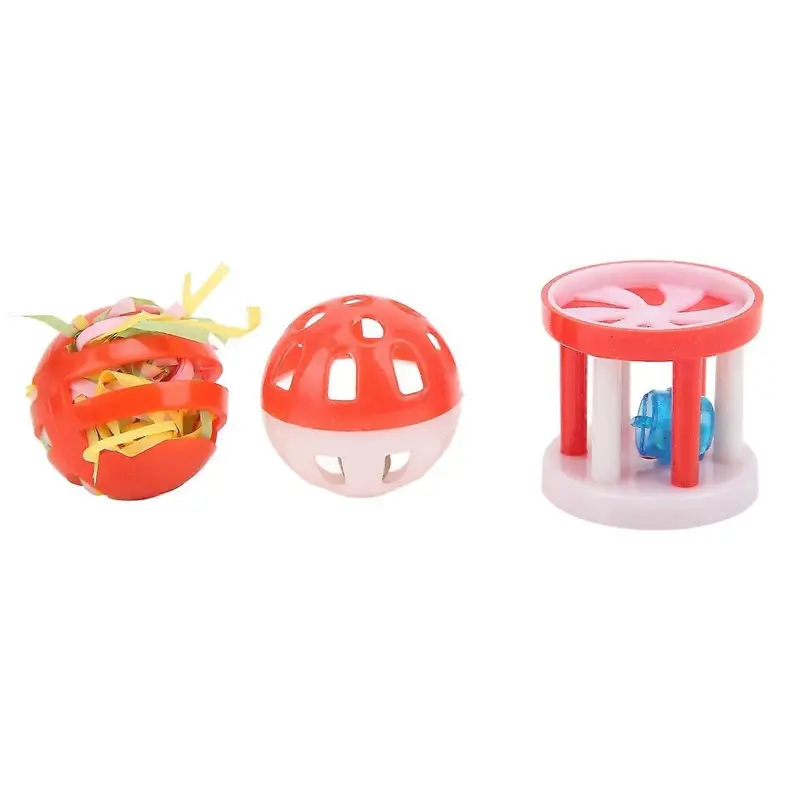 Bird Toys for Chewing Training and Foraging Balls for Parakeets and Budgerigars