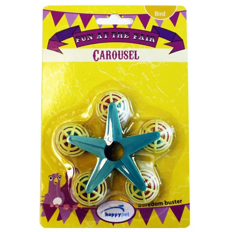 Happy Pet Fun At The Fair Carousel Bird Toy