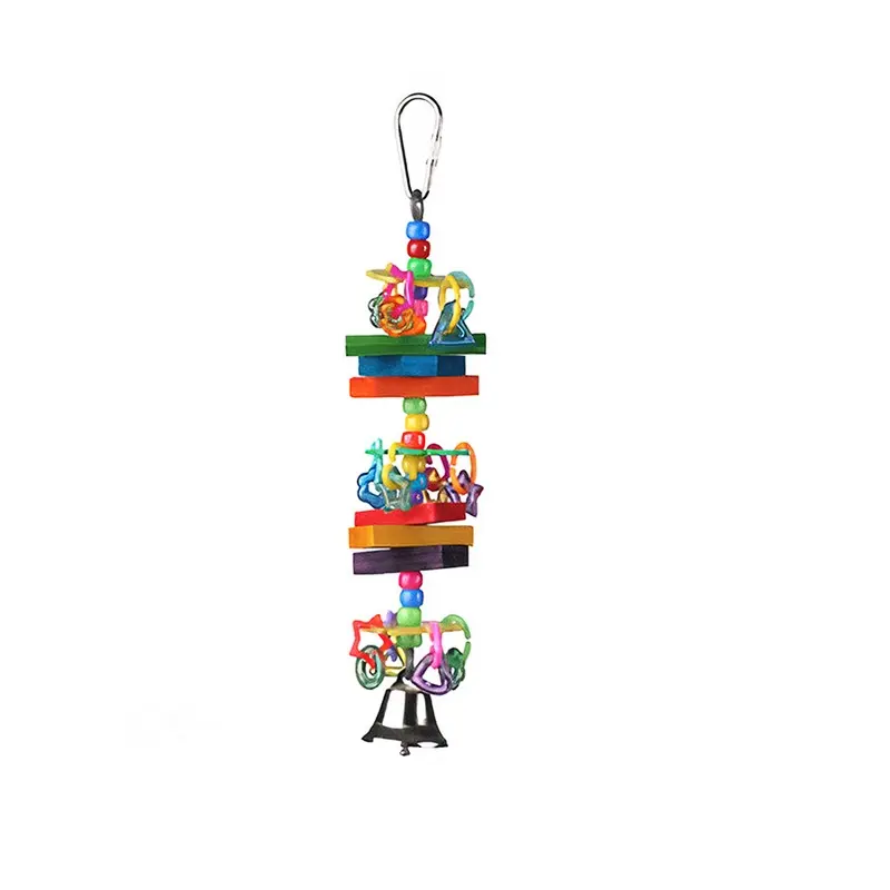 Happy Beaks Beads And Blocks Bird Toy