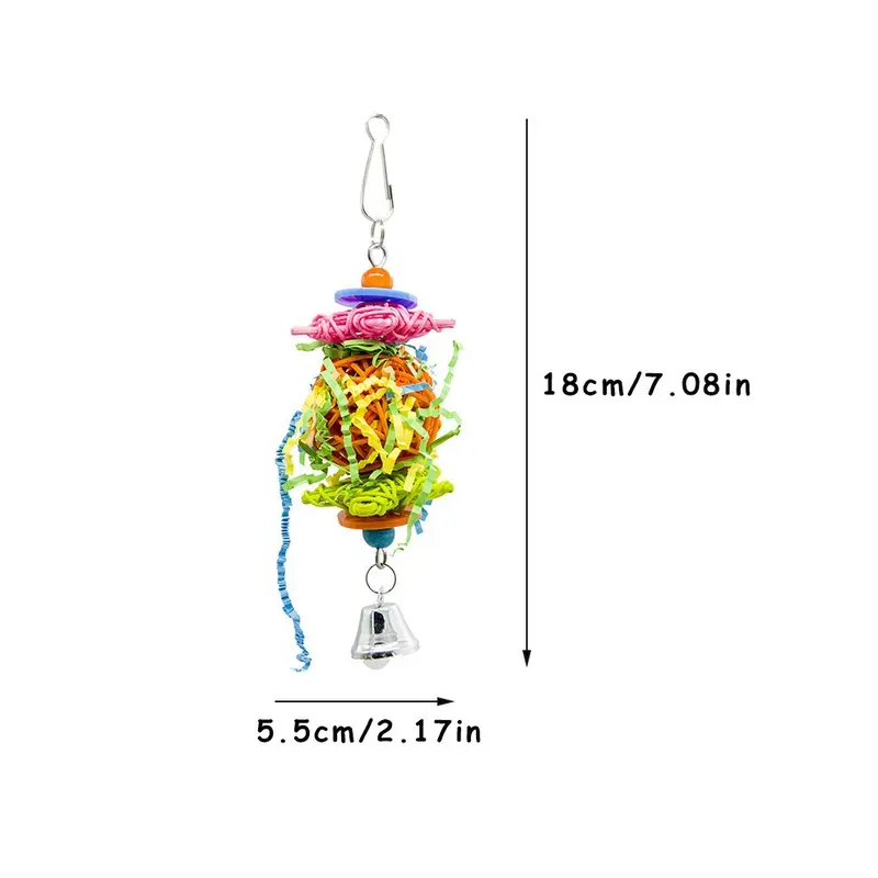 Parrot Shredder Toy Dry Anti-biting Parrot Cage Foraging Toy Chewing T