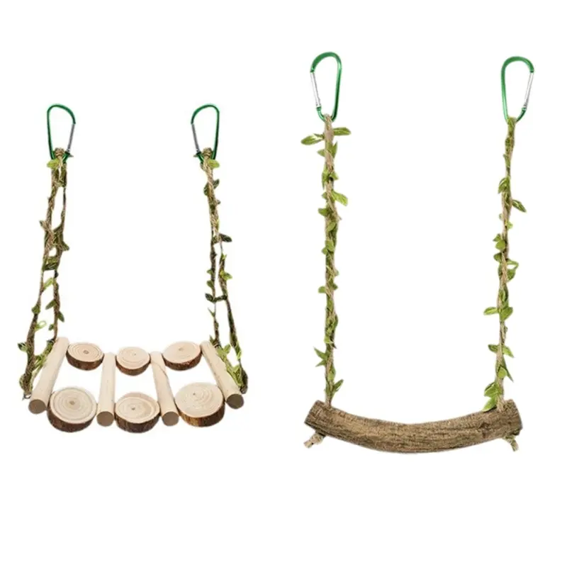 Sin Marca Bird Cage Swing Landscaping Props Parrot Swing Toy