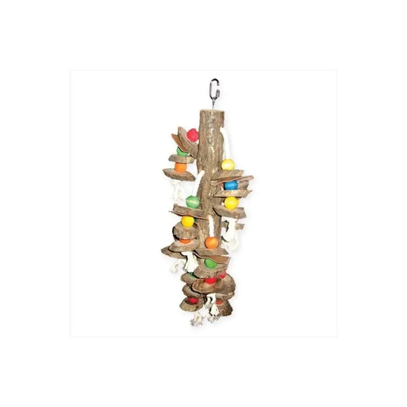 Catlady Real Wood With Hanging Wood Cylinders