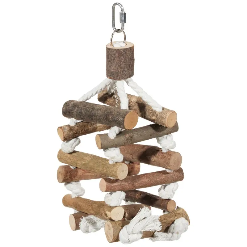 New Trixie 5886 Natural Living Tower With Ropes 34 Cm Black 34Cm