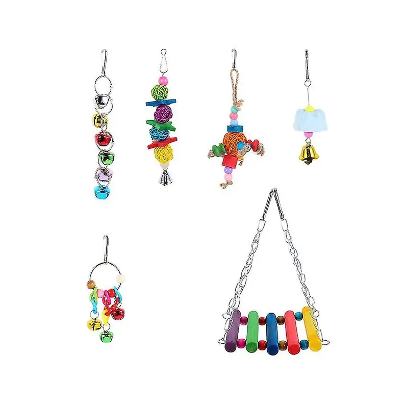 6Pcs Parrot Toy Size 6