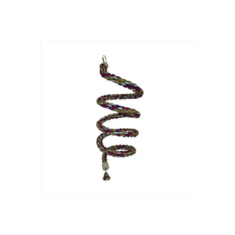 Catlady Rainbow Cotton Rope Boing With Bell Extra Large