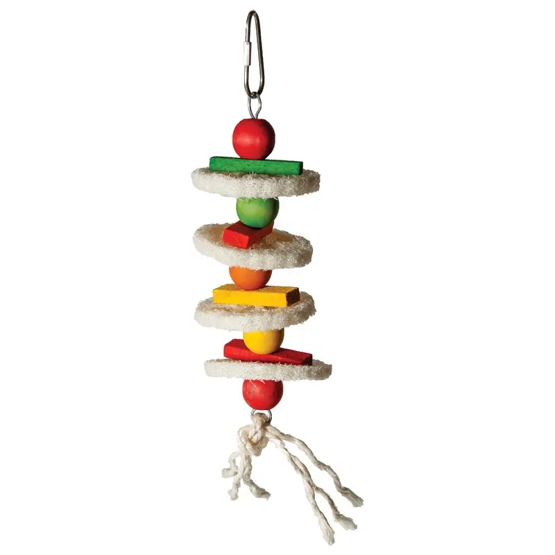 Featherland Paradise Quad Loofa Stacks Bird Toy