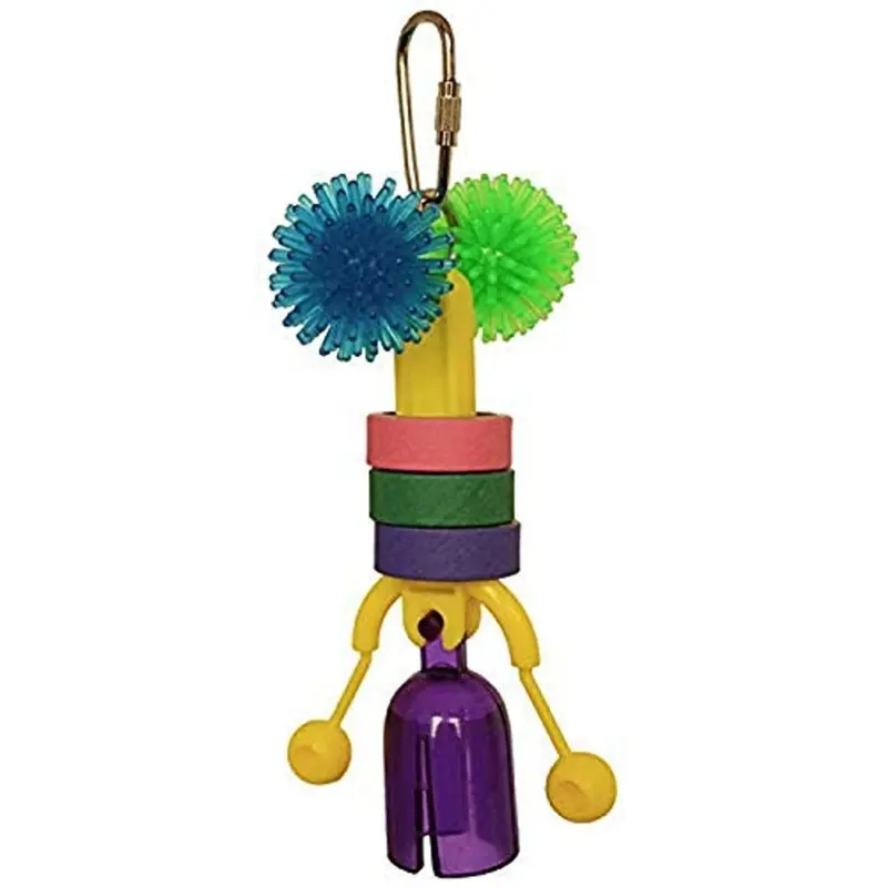 Super Bird Creations Sb939 Click Clack Bird Toy Bird """" X 2.5"""" Small
