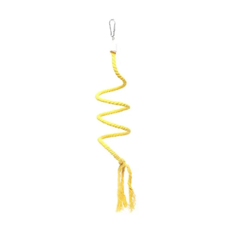 Pet Bird Cage Swing with Tassel Design and Climbing Rope - Durable Par
